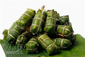 Banh Tet Traditional cake in southern Vietnam